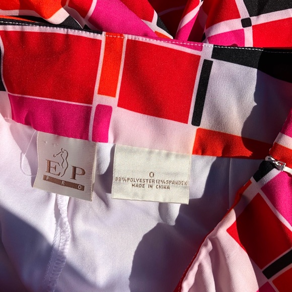 EP pro multicolored square golf skort size 0 - Picture 5 of 5